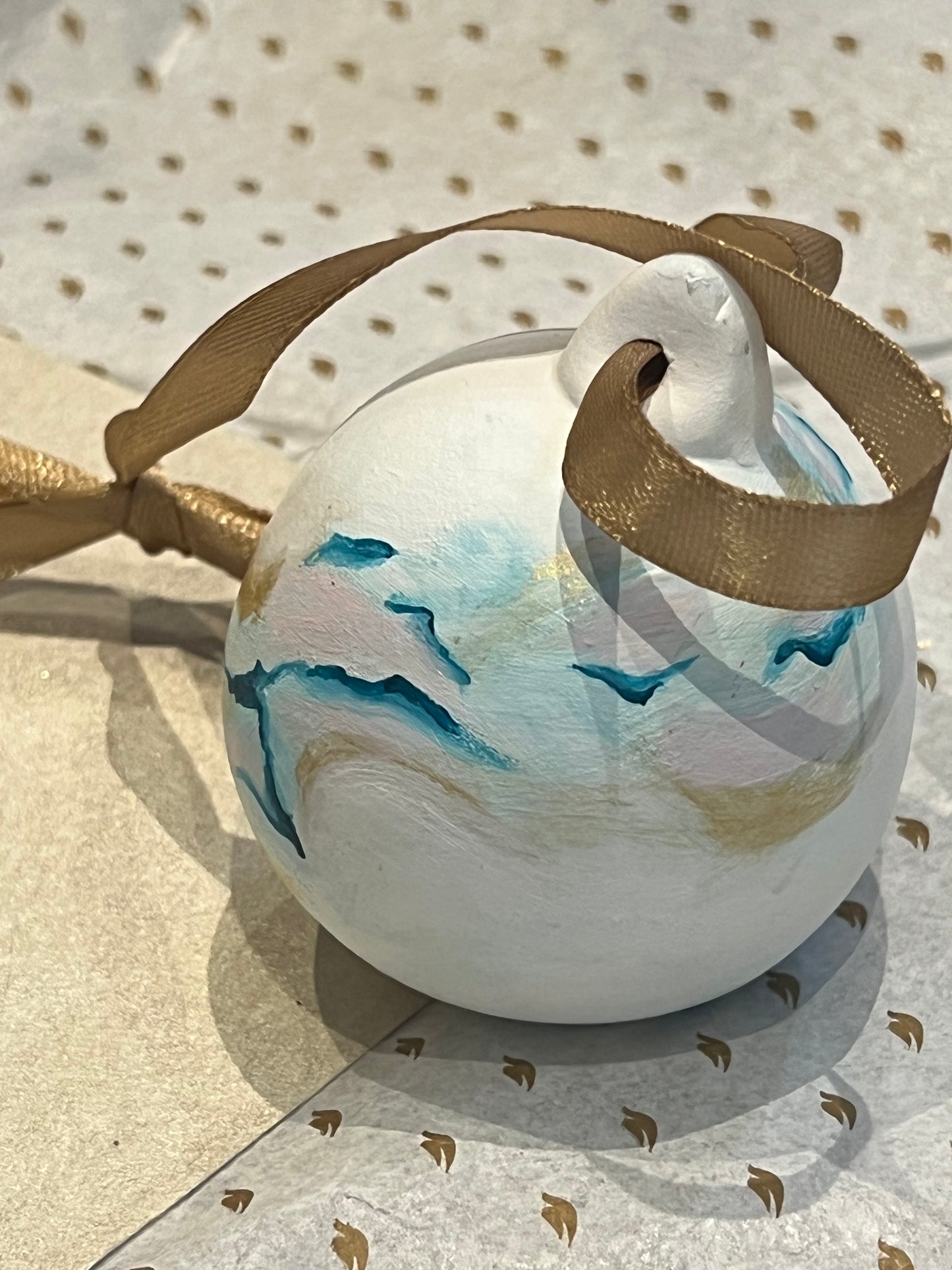 Hand-painted Crystal Bauble