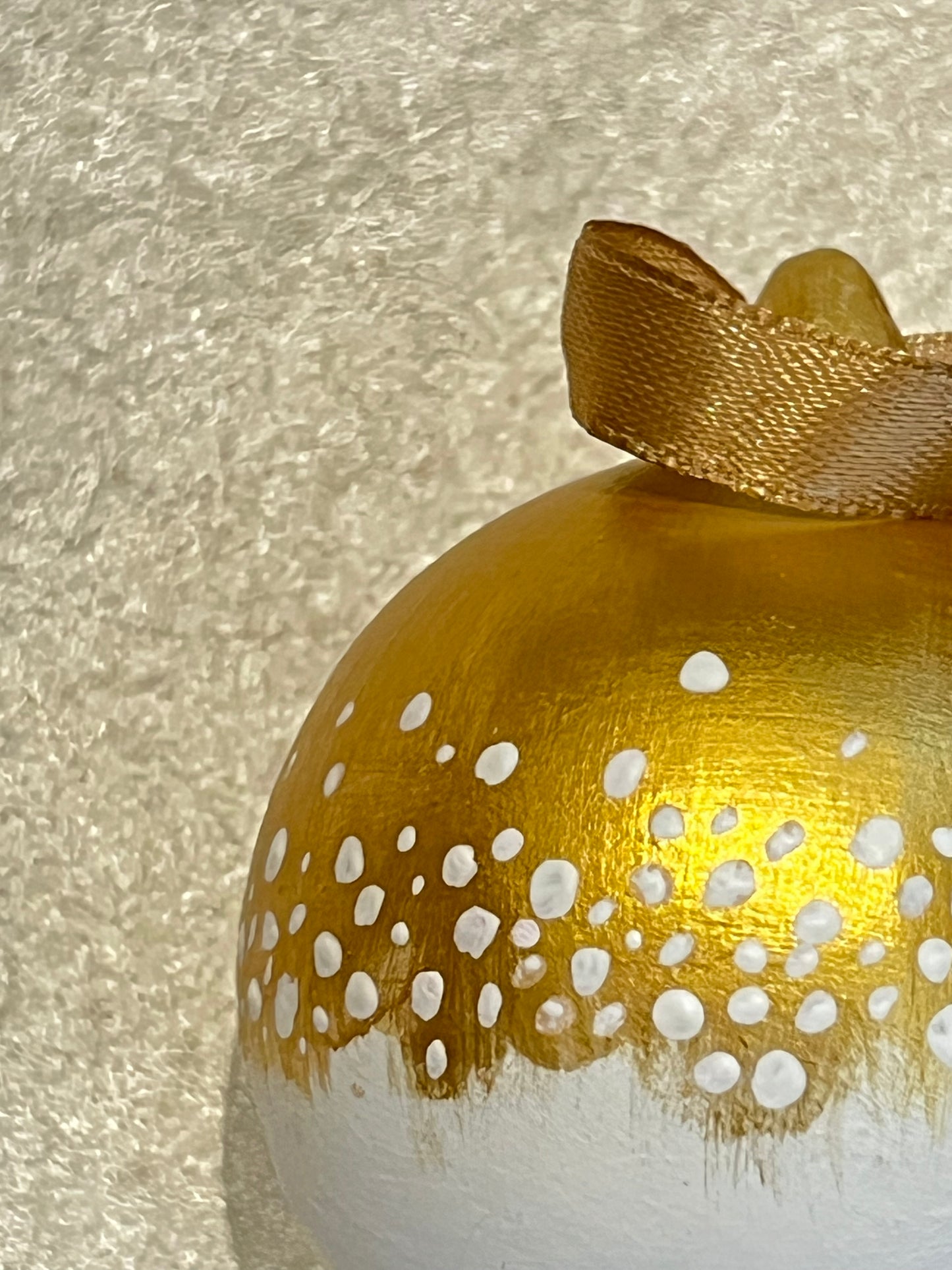 Hand-painted Golden Bauble