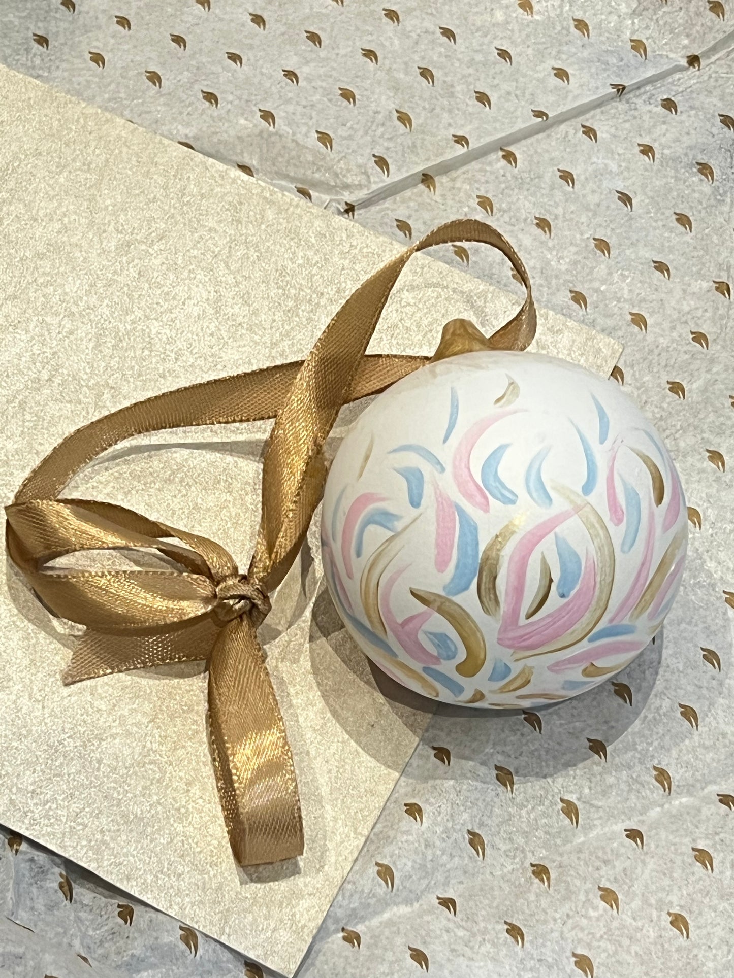 Hand-painted Flame Bauble