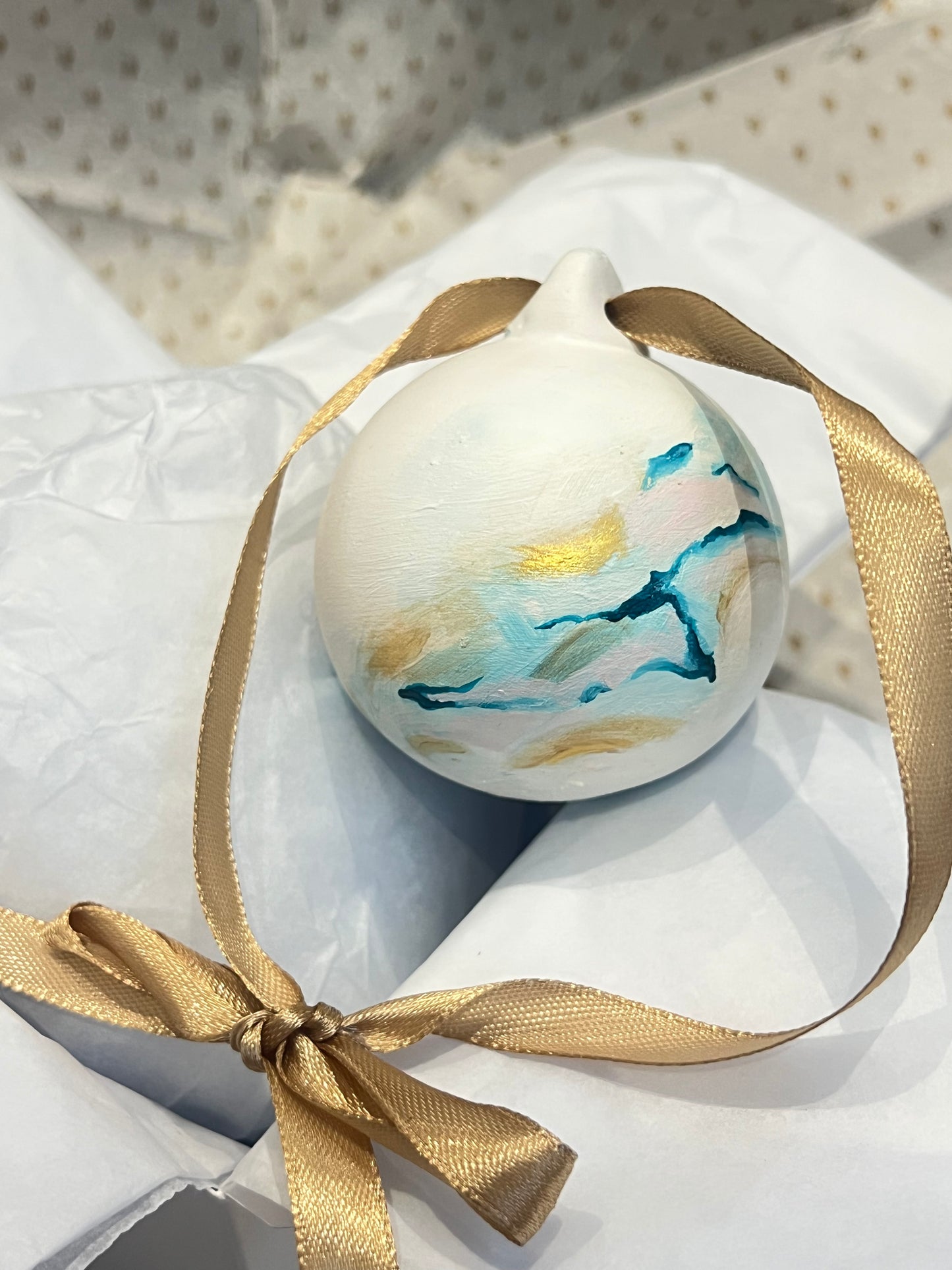 Hand-painted Crystal Bauble