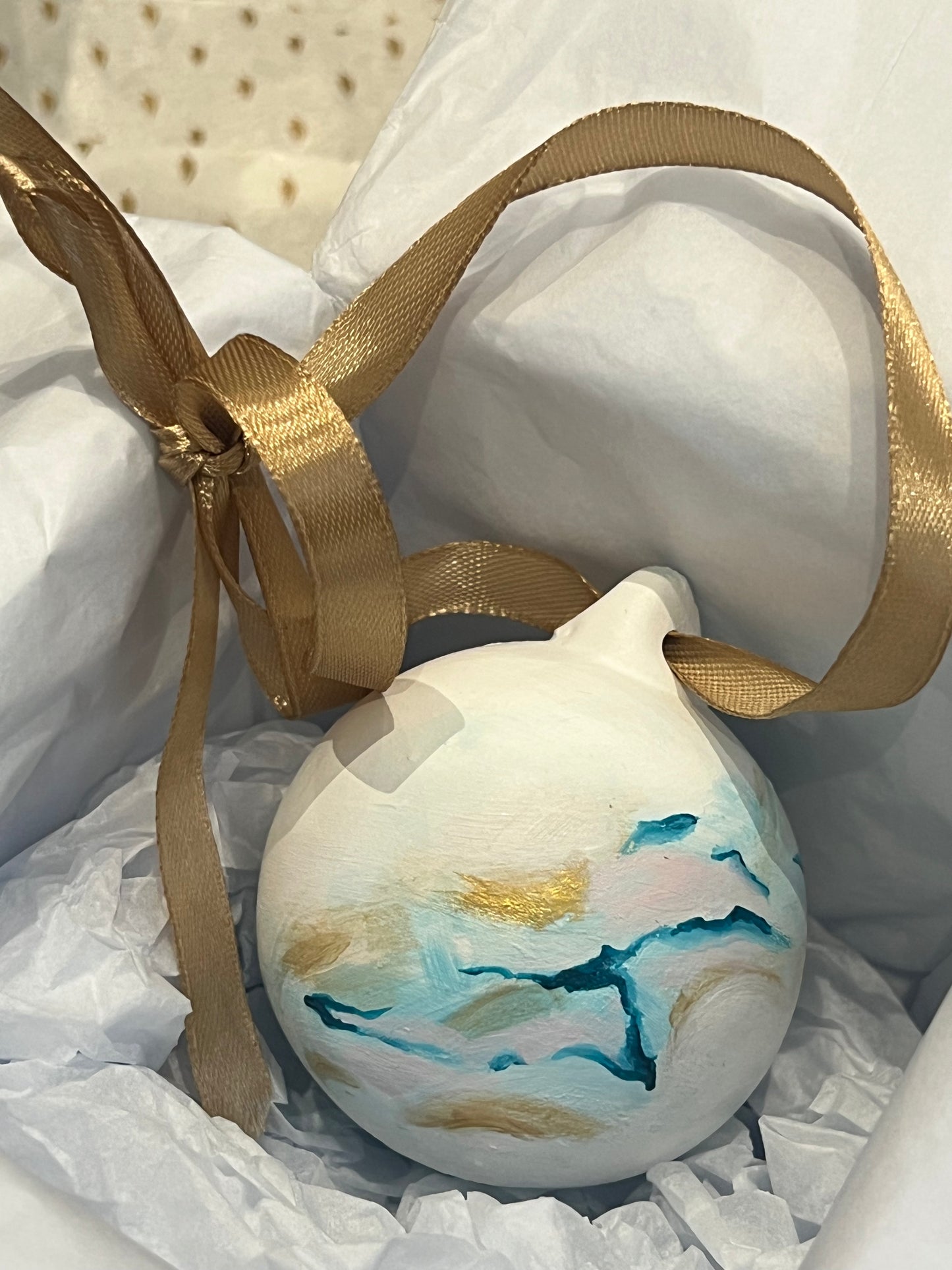 Hand-painted Crystal Bauble