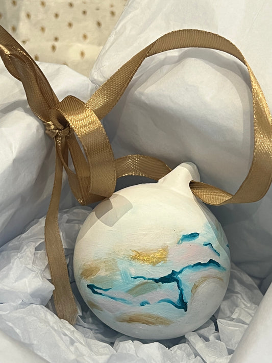 Hand-painted Crystal Bauble