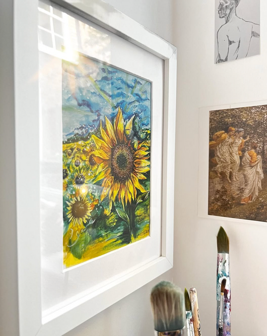 Sunflowers for Ukraine Charity Print